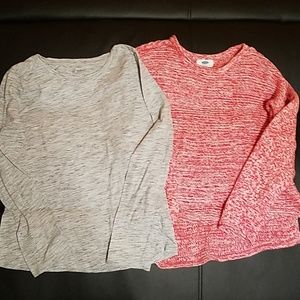 Girls size 14 sweater and long sleeve T